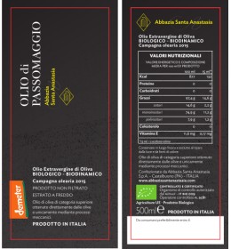 Etichette Olio di Passomaggio